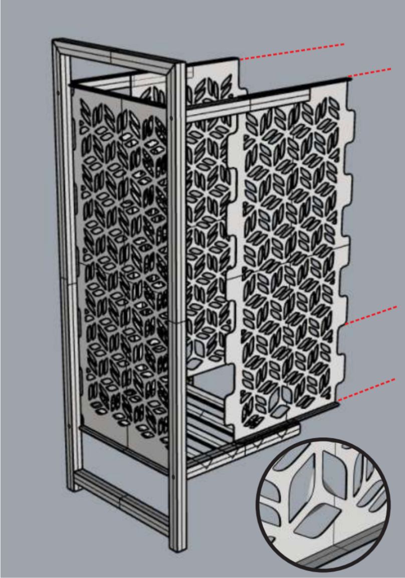 Step 2 — Snap in the side plates