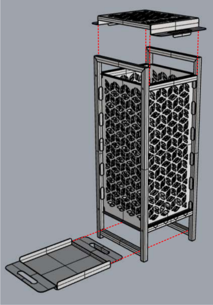 Step 4 — Fit the lid and ash collector